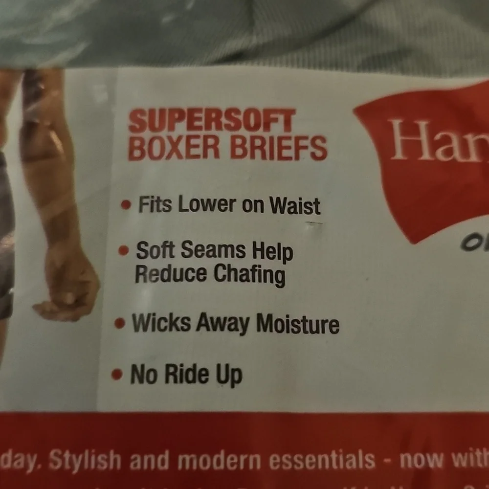 Hanes Originals Men's 3-Pack Supersoft Boxer Brief Grey/Green/Navy